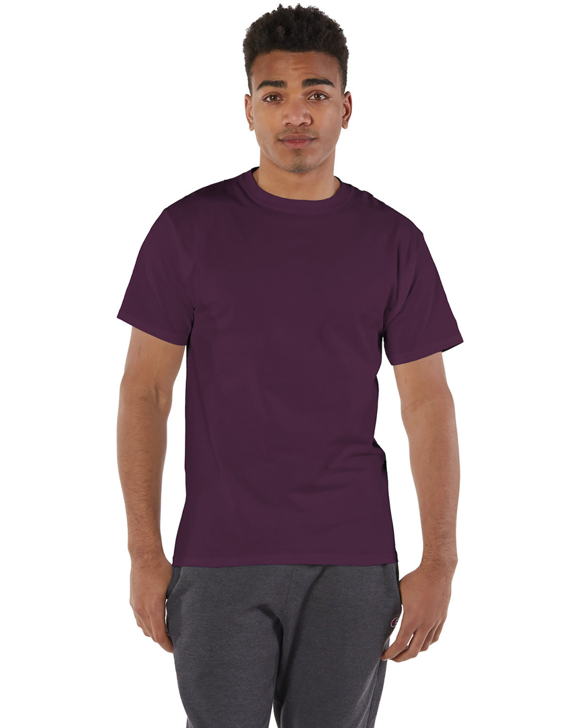 3 Pack Of Champion Adult Short Sleeve Stylish T Shirt Plain T-Shirt – T525C