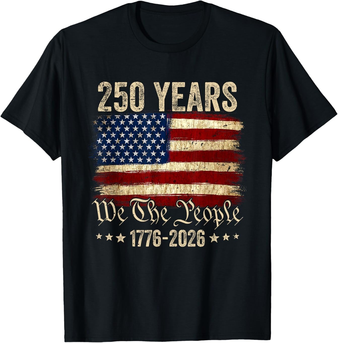HOT! American Flag 250th Anniversary 1776 2026 T-Shirt USA Patriotic Shirts