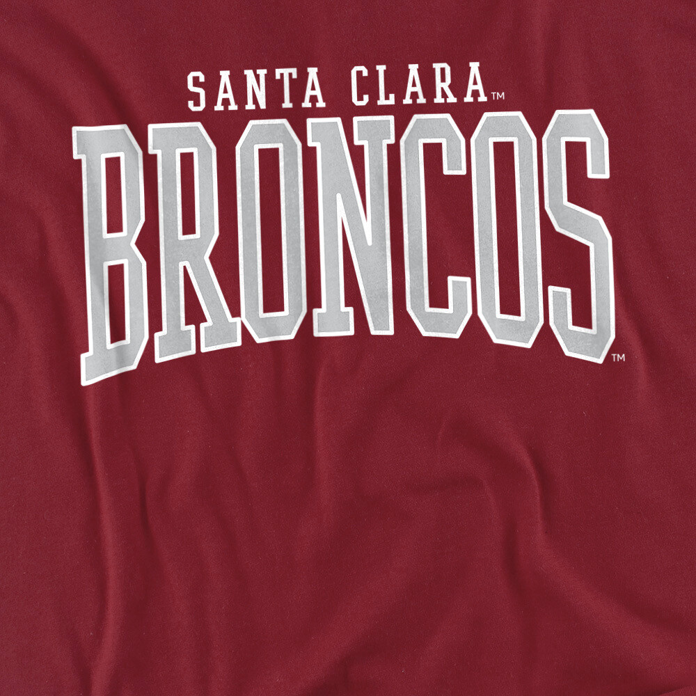 Santa Clara University Adult T-Shirt Est. Date, Garnet, S-3XL