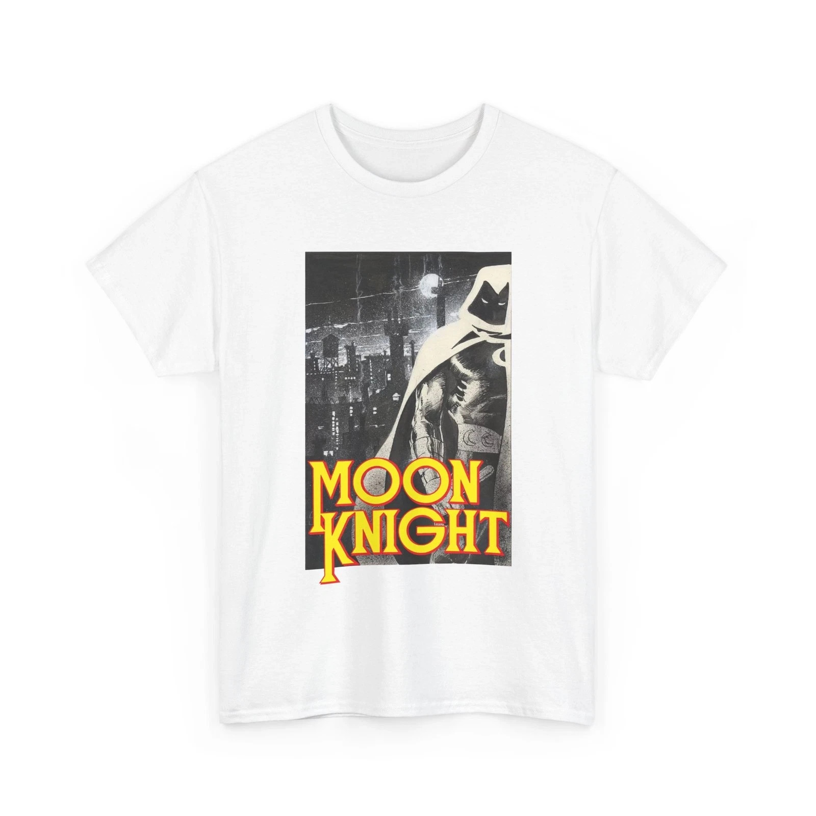 Moon Knight T-Shirt – Bill Sienkiewicz Art – Marvel Comics 1980s NEW