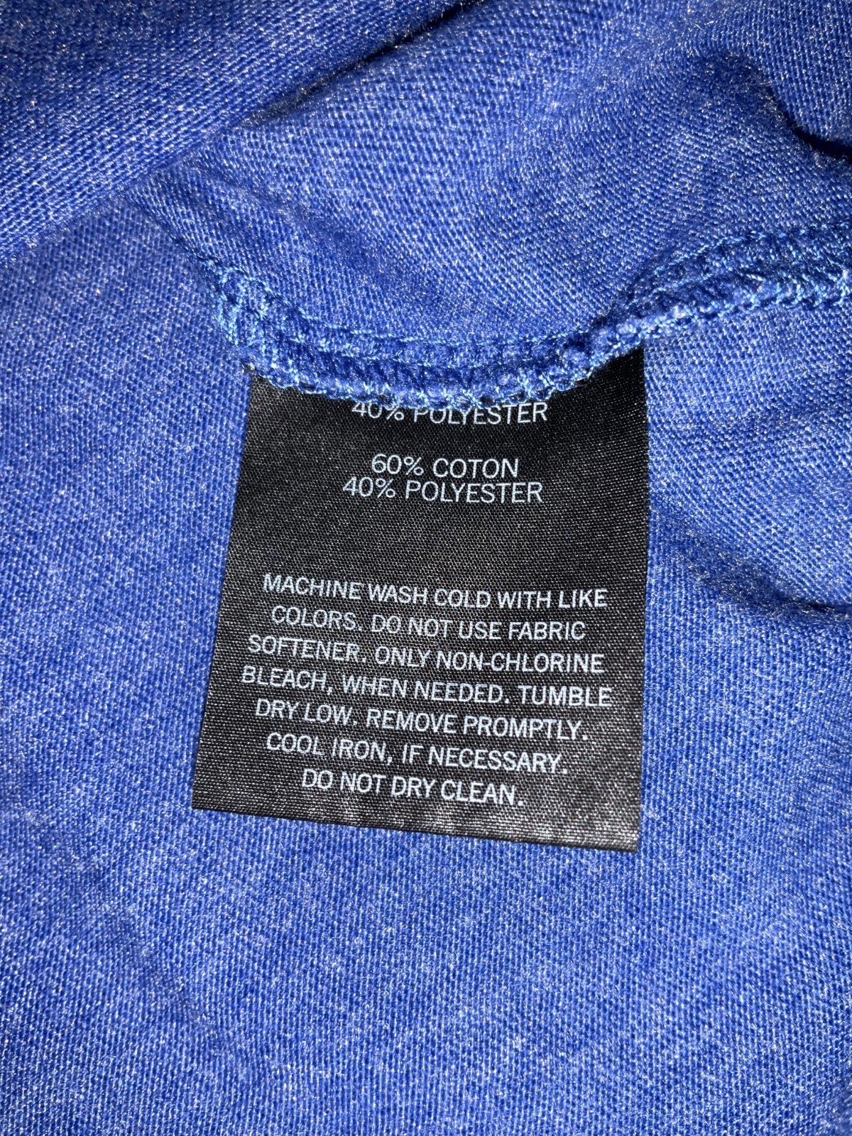 Amazon 3/4 Sleeve T-Shirt Adult Large blue
