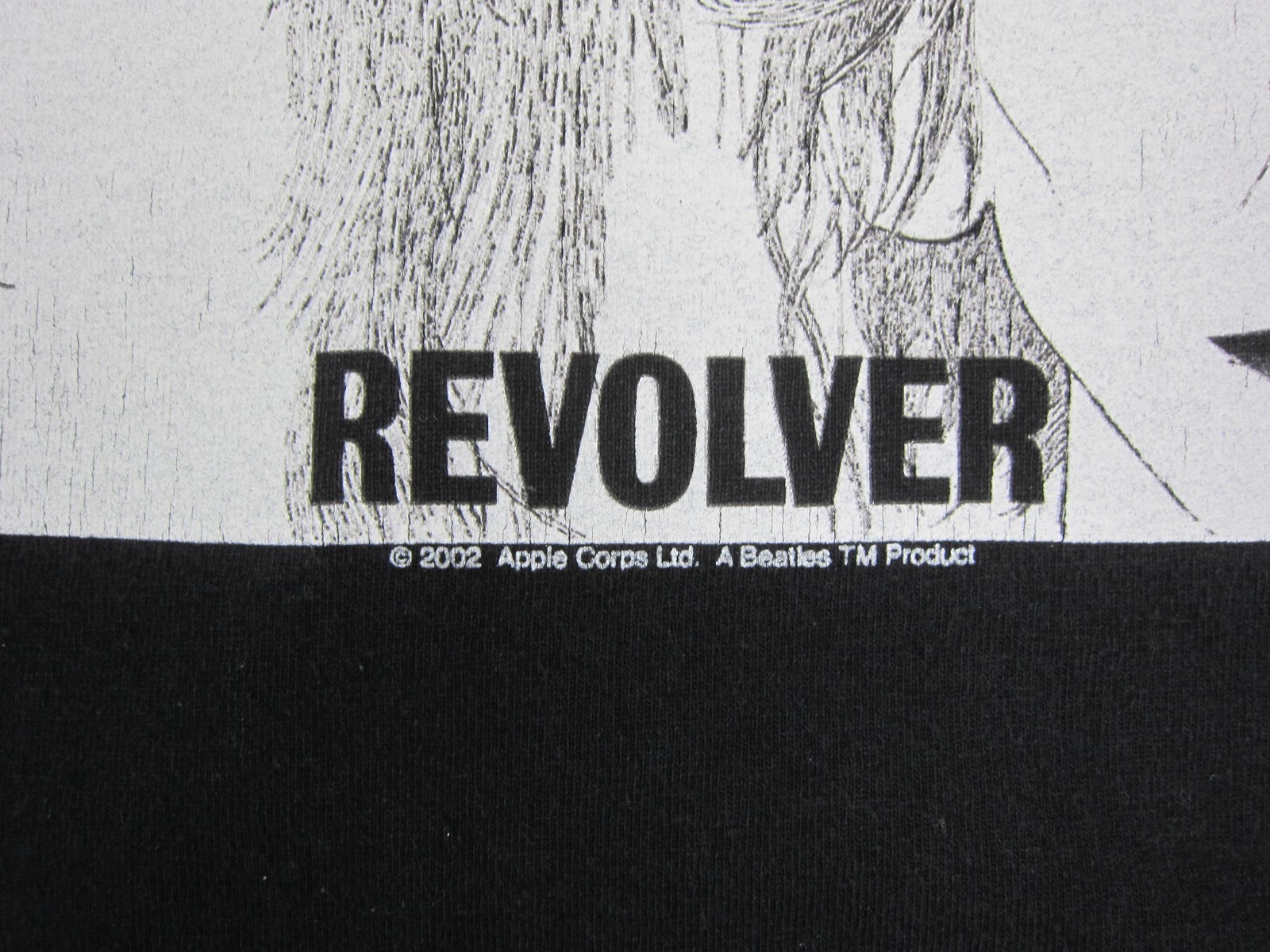 The Beatles Shirt Mens Extra Large XL Black Revolver Album Art 2002 Y2K