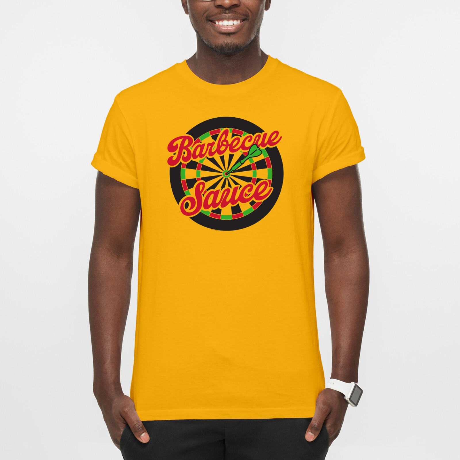 Barbecue Sauce – Ted Dartboard Funny TV Show T-Shirt