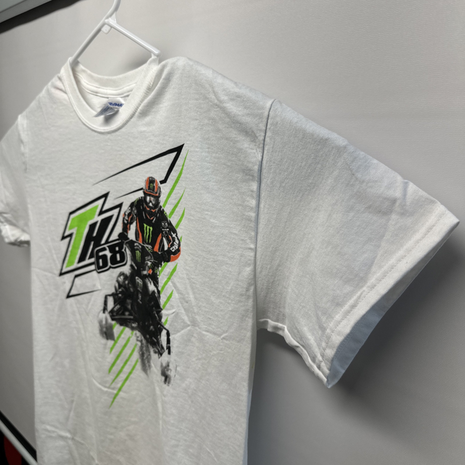 Tucker Hibbert 68 T Shirt Snocross Mens Med Black Racing T Train SNOX Arctic