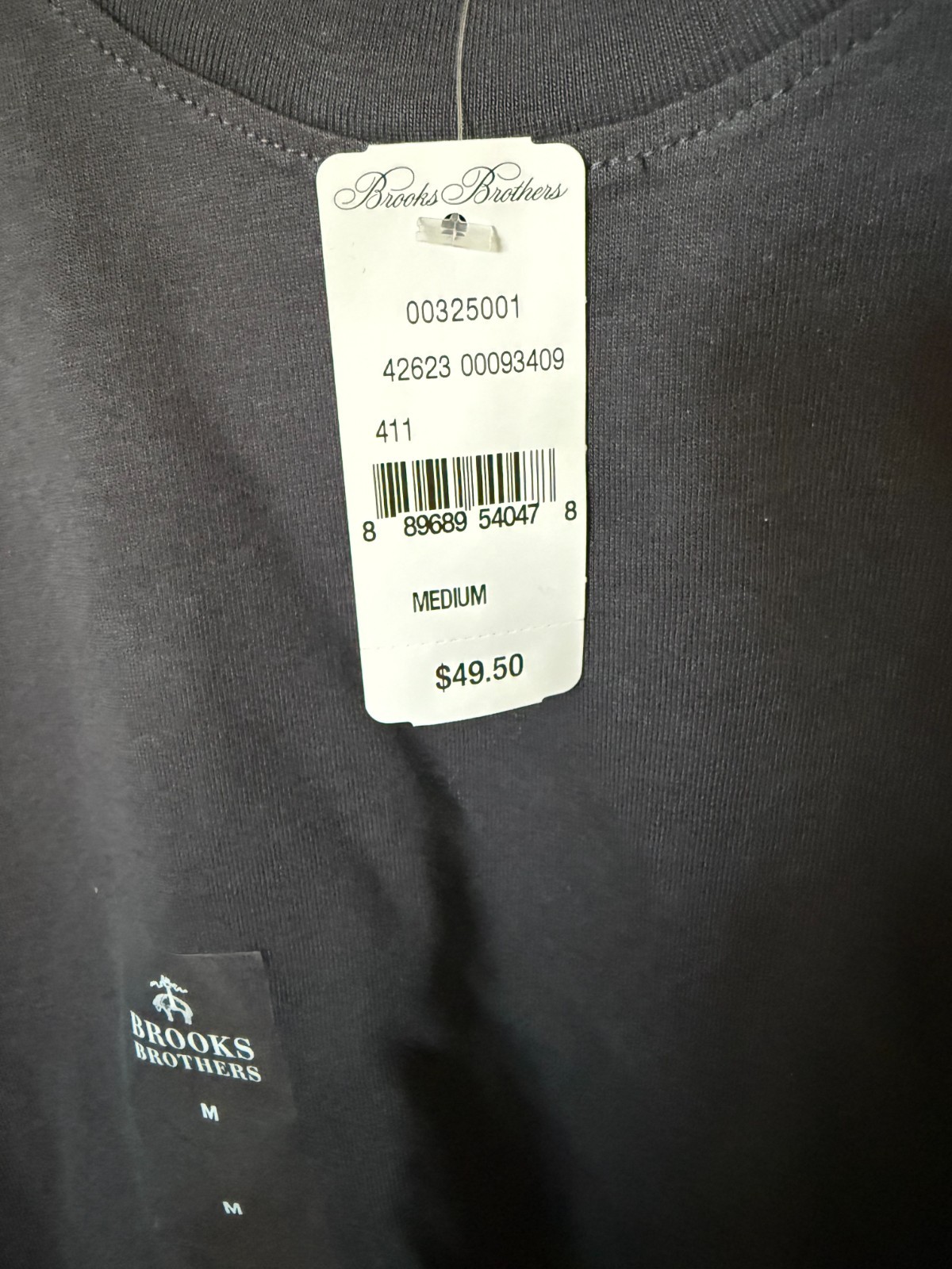 Brooks Brothers Navy / Red Long Sleeve Crewneck Tee T-Shirt 🩷 Choose Your Size