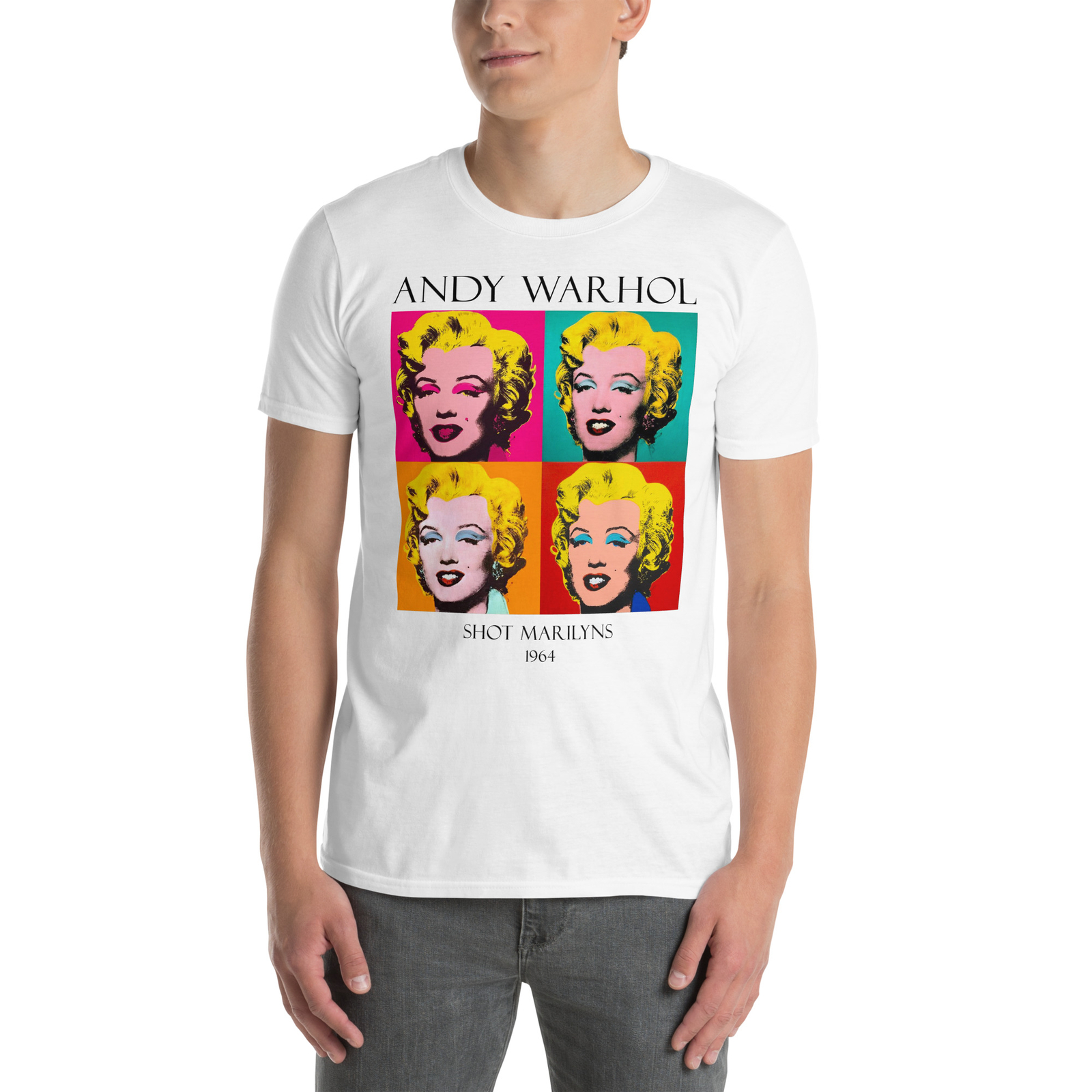 Andy Warhol Merlin Shots Shirt, Pop Art Clothing, Art Lovers Gift