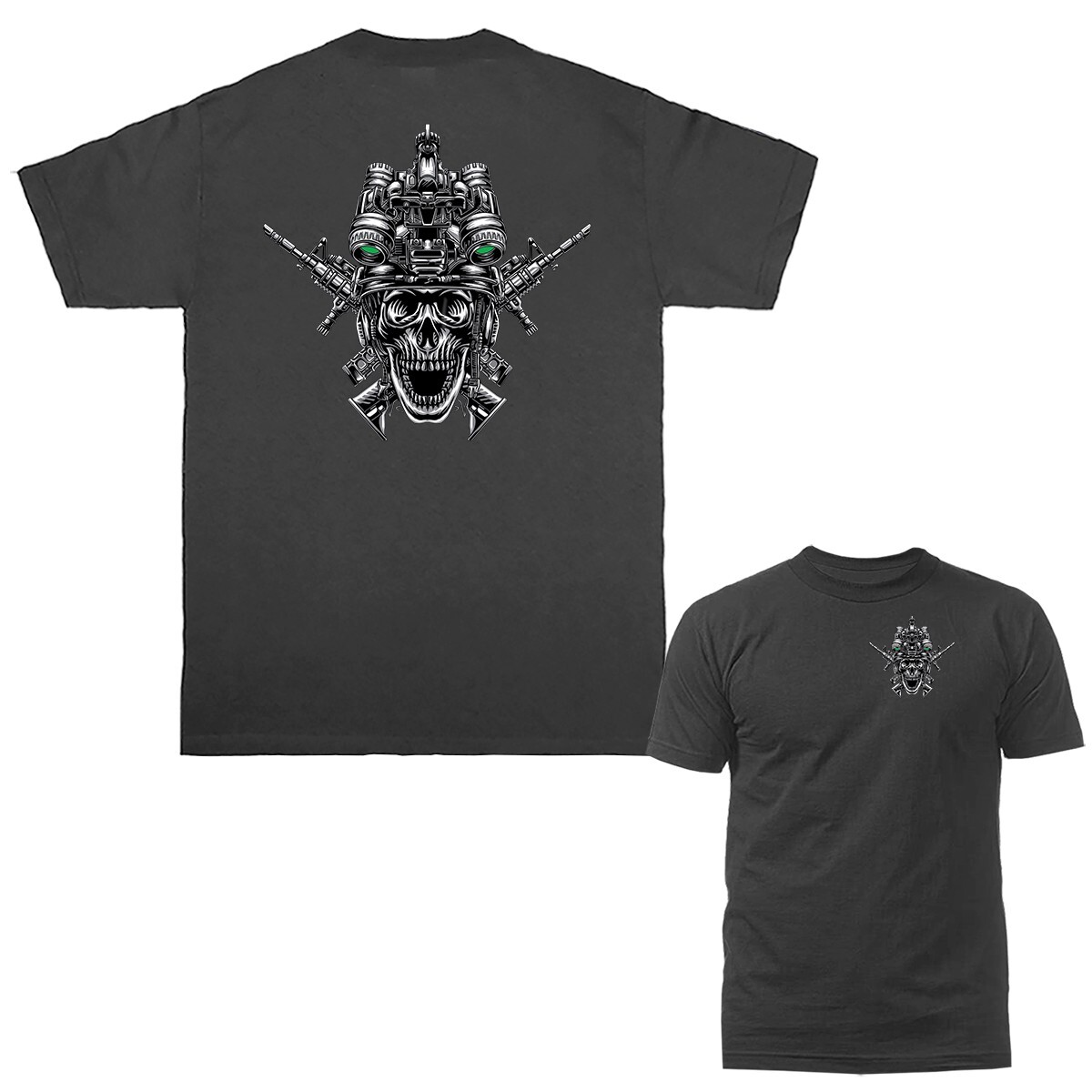 Night Vision Skull Military Army Marines Special Ops Tactical Weapon T-shirt