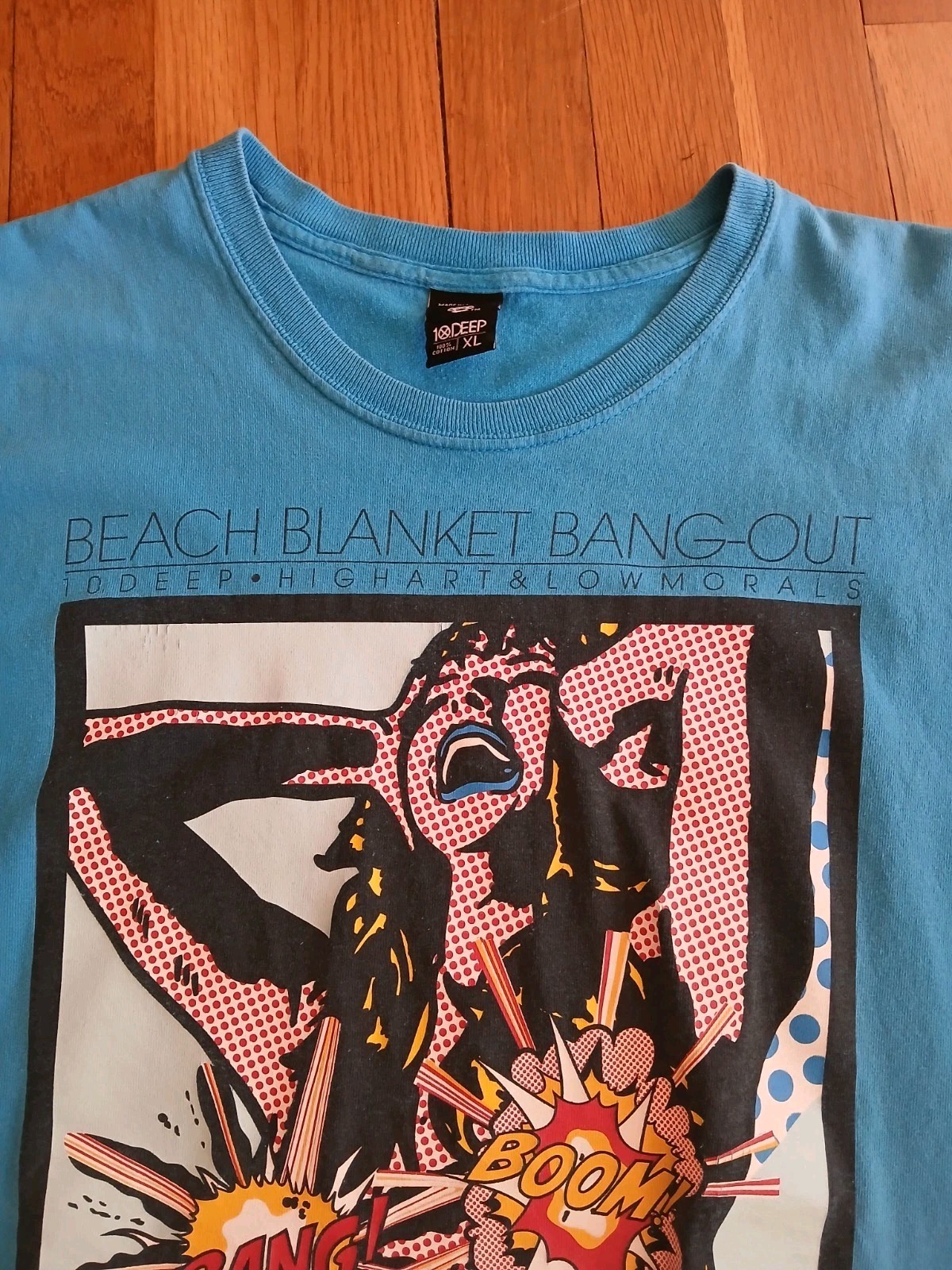 10 Deep Tshirt XL (Blue) High Art Low Morals Beach Blanket Blowout