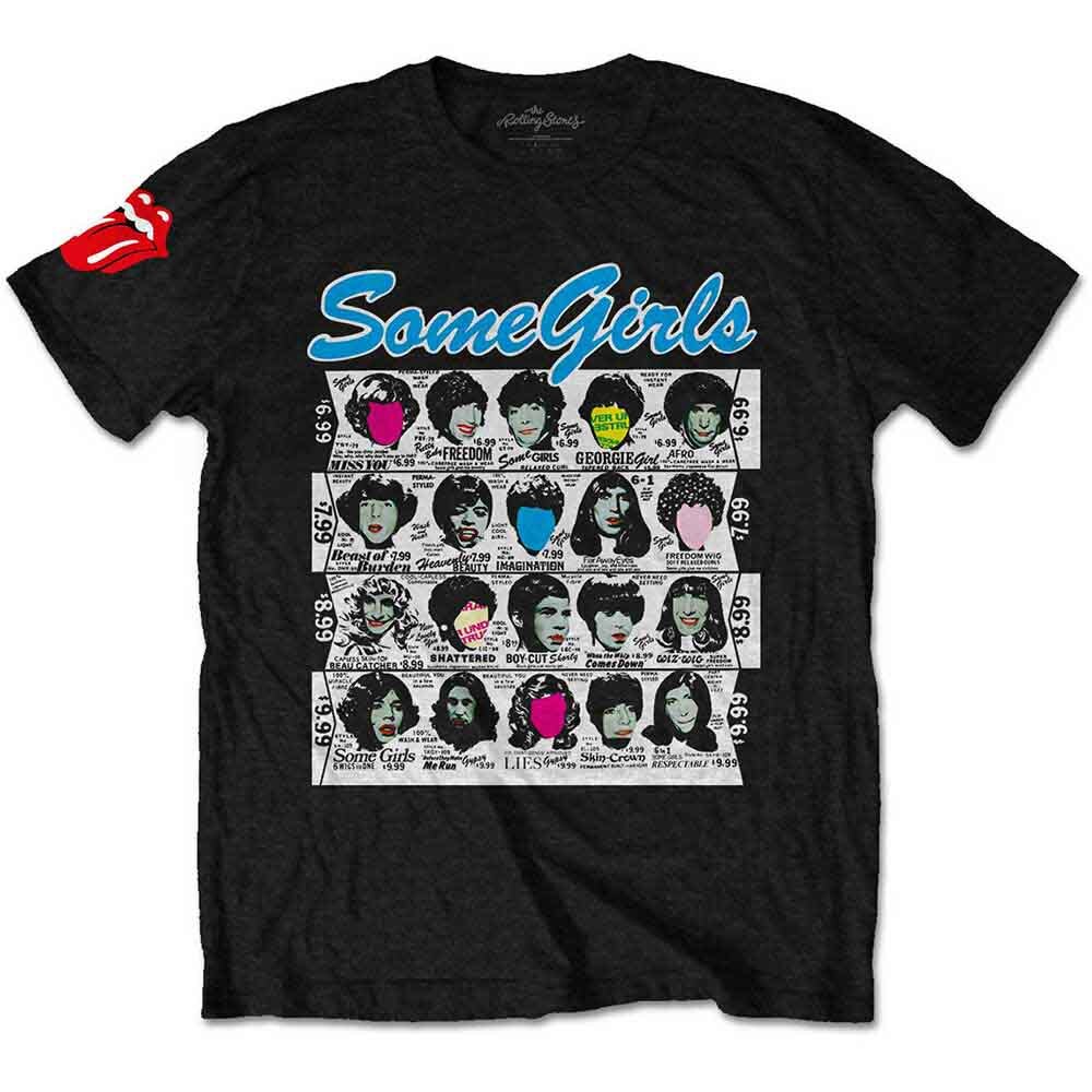 The Rolling Stones Some Girls Album T-Shirt Black New