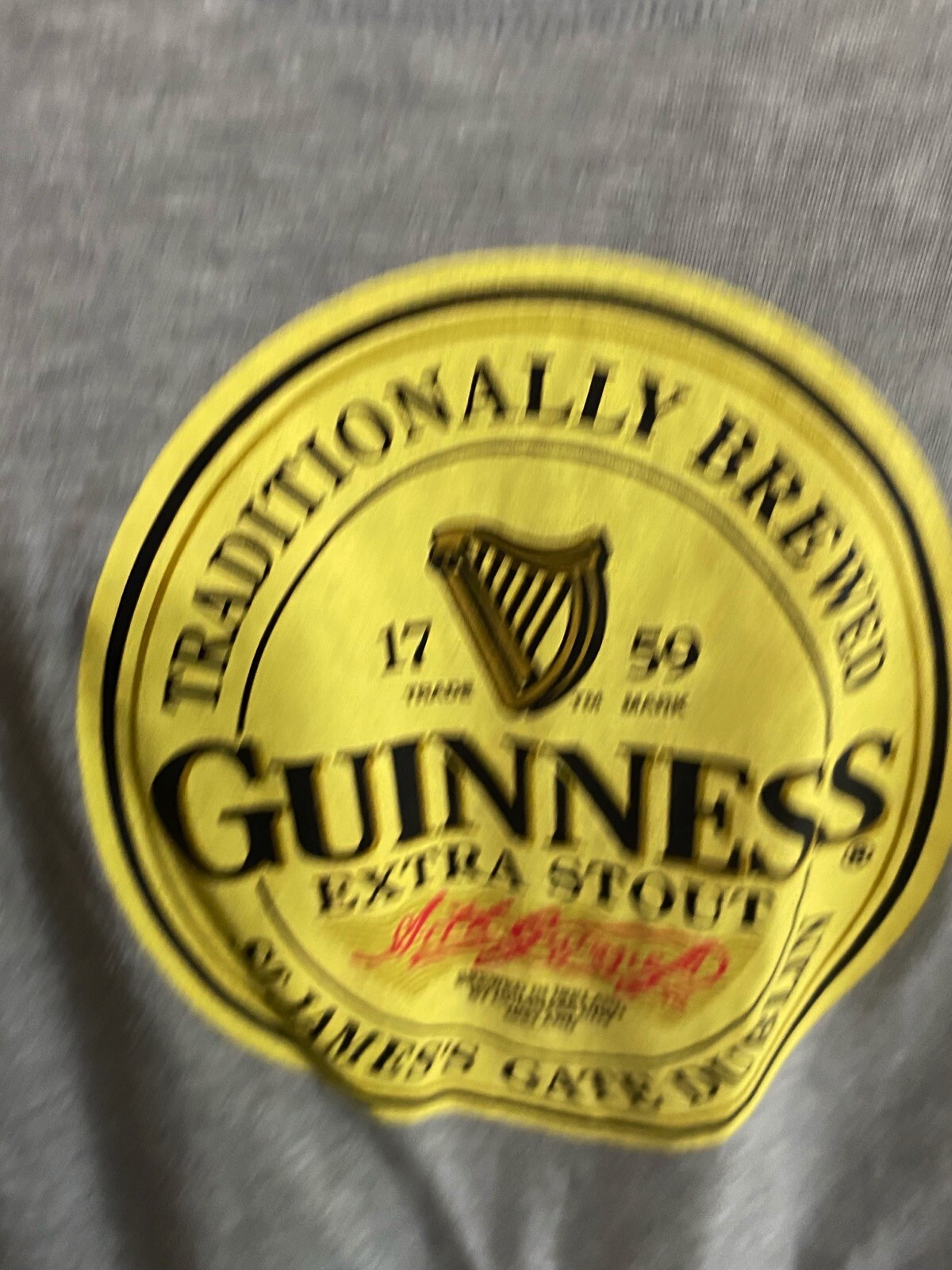 Guinness TEE T SHIRT Extra Stout Medium M Slim