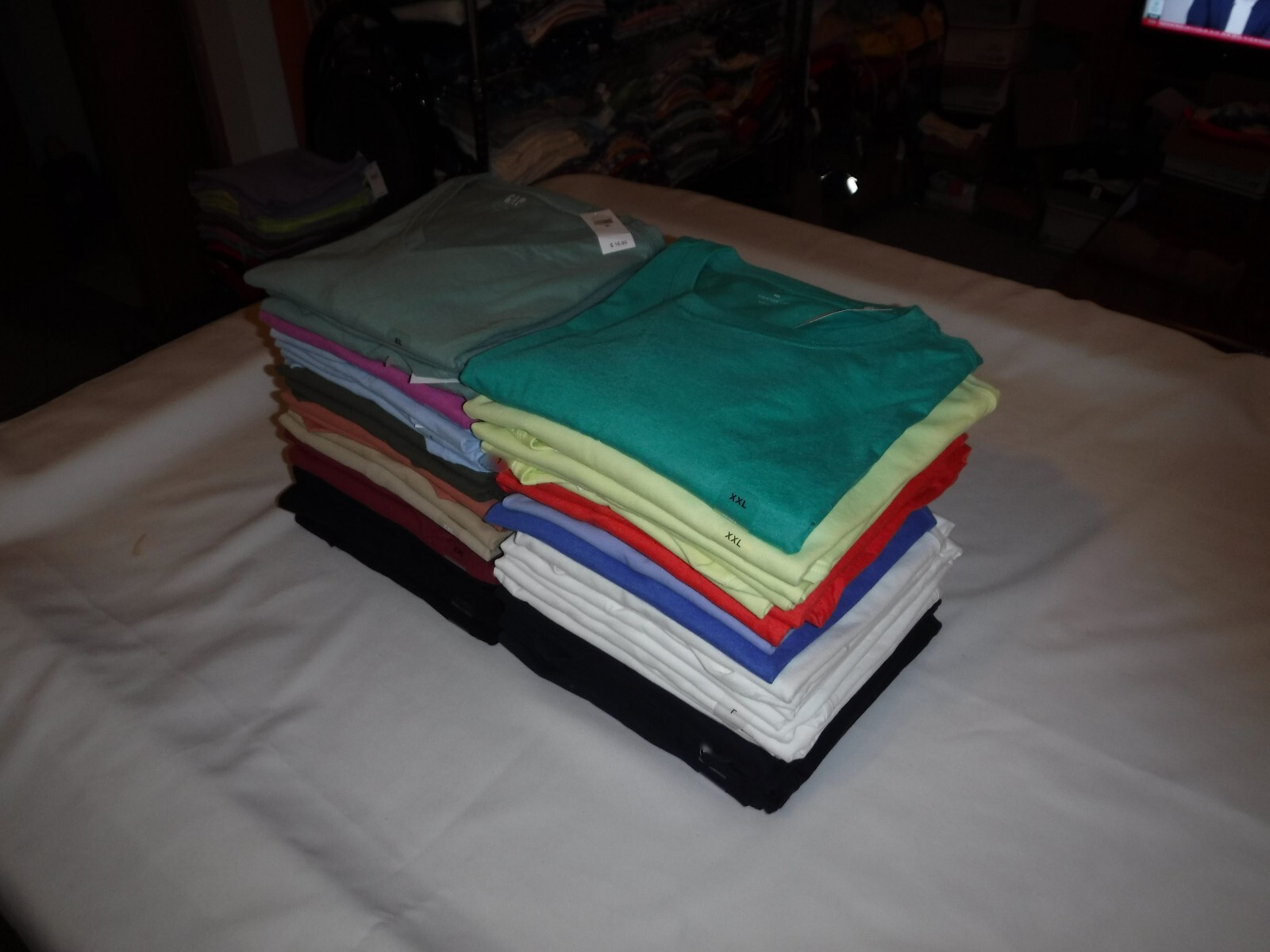 Short Sleeve Men&rsquo;s T-Shirt ,GAP,XXL,XL,L,M,S,XS,Crew Neck & V Neck Many Solid Co