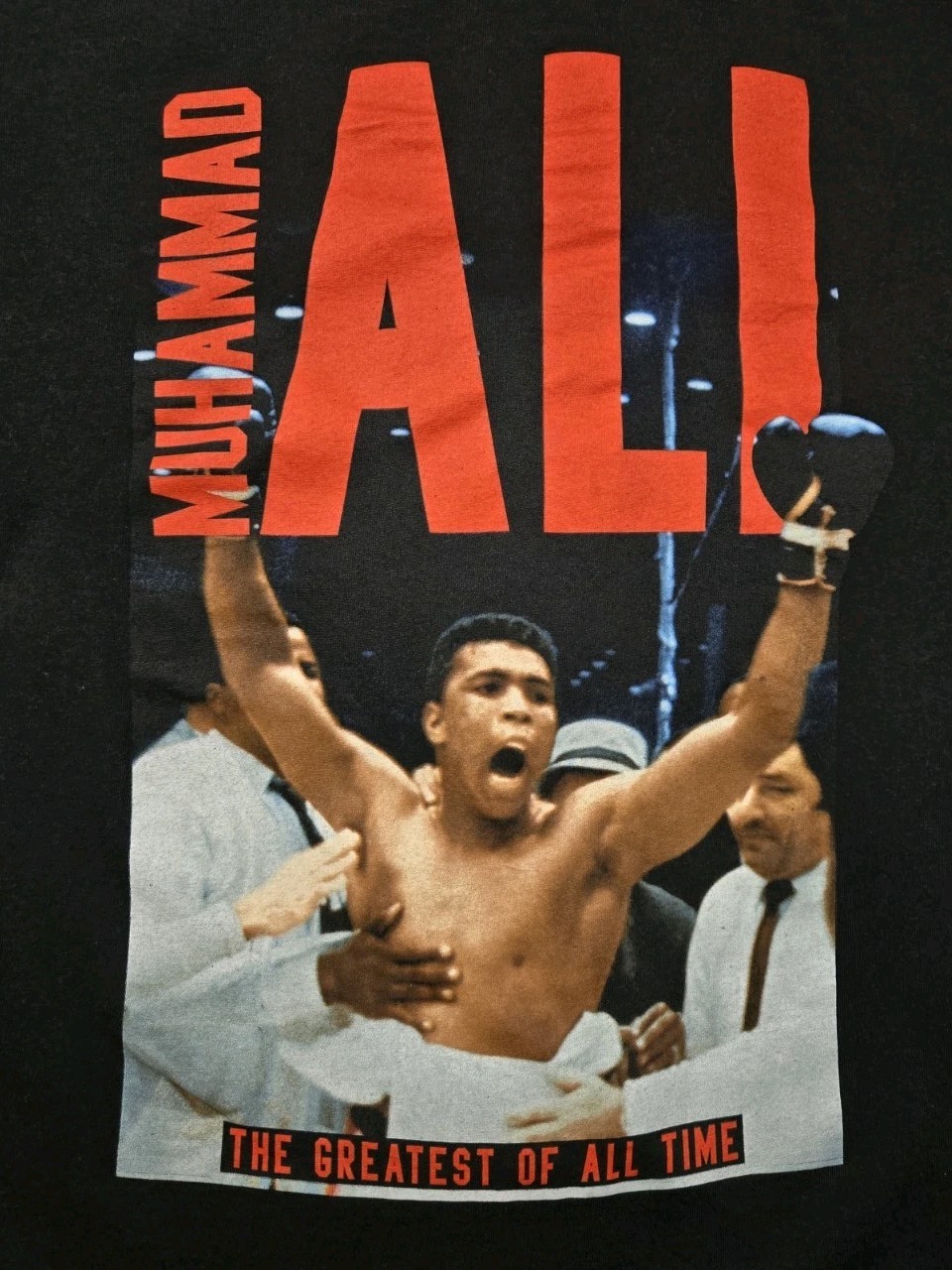 Mens Muhammad Ali Greatest Of All Time Short Sleeve T Shirt Black 2XL XXL
