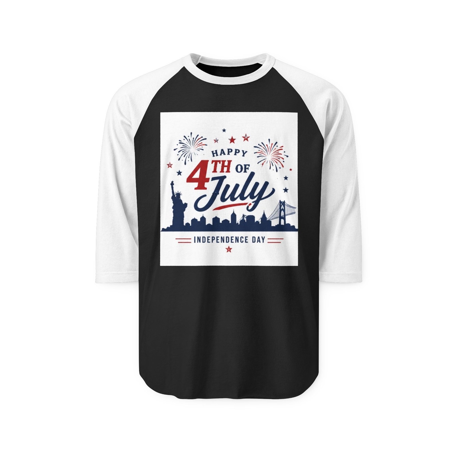 Unisex Three-Quarter Sleeve Raglan Shirt