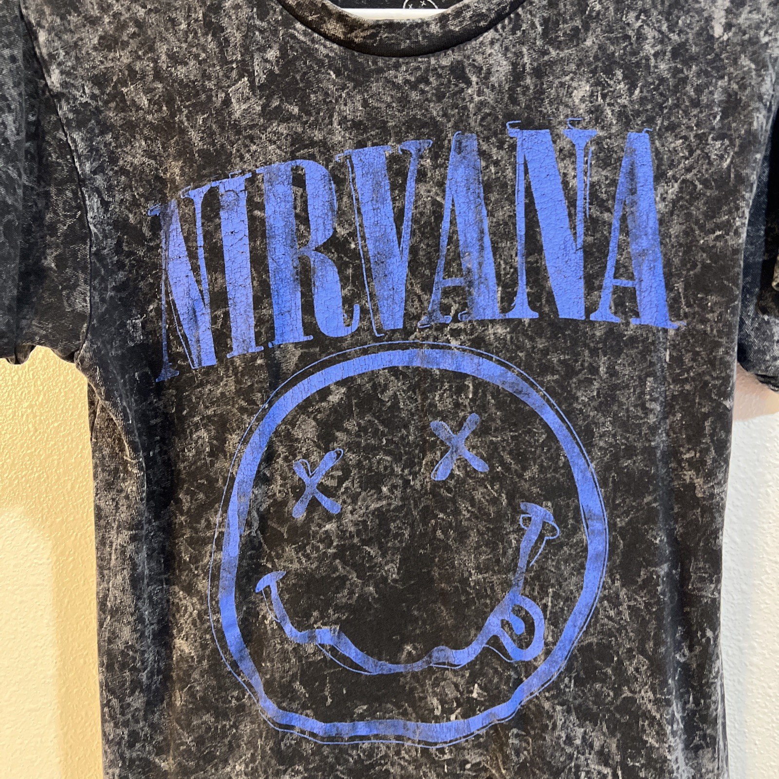 Nirvana Music acid wash t-shirt Size Small Vintage Music 90s hip hop classic 80s