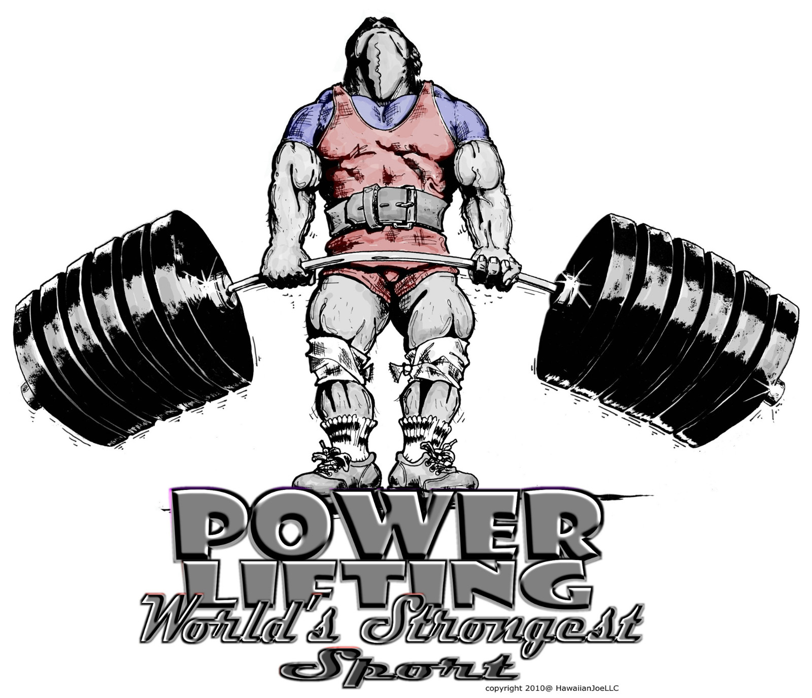 NEW POWER LIFTING : « DTG » PRINT On 100% COTTON WHITE T-SHIRT SIZE 3XX