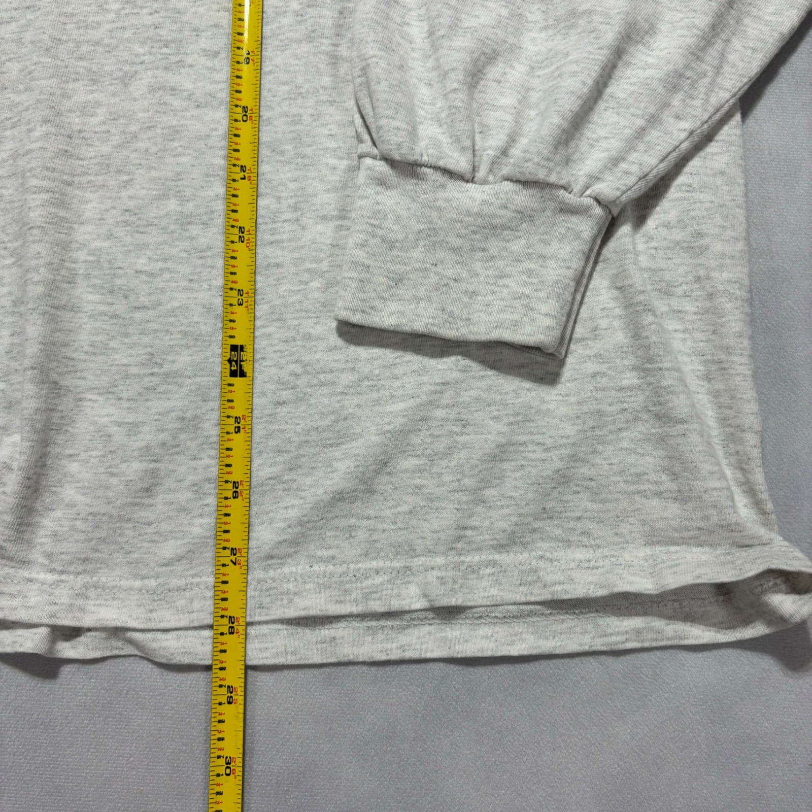 Vintage 90s Lake Superior State University LSSU Long Sleeve T-Shirt Gray XL USA