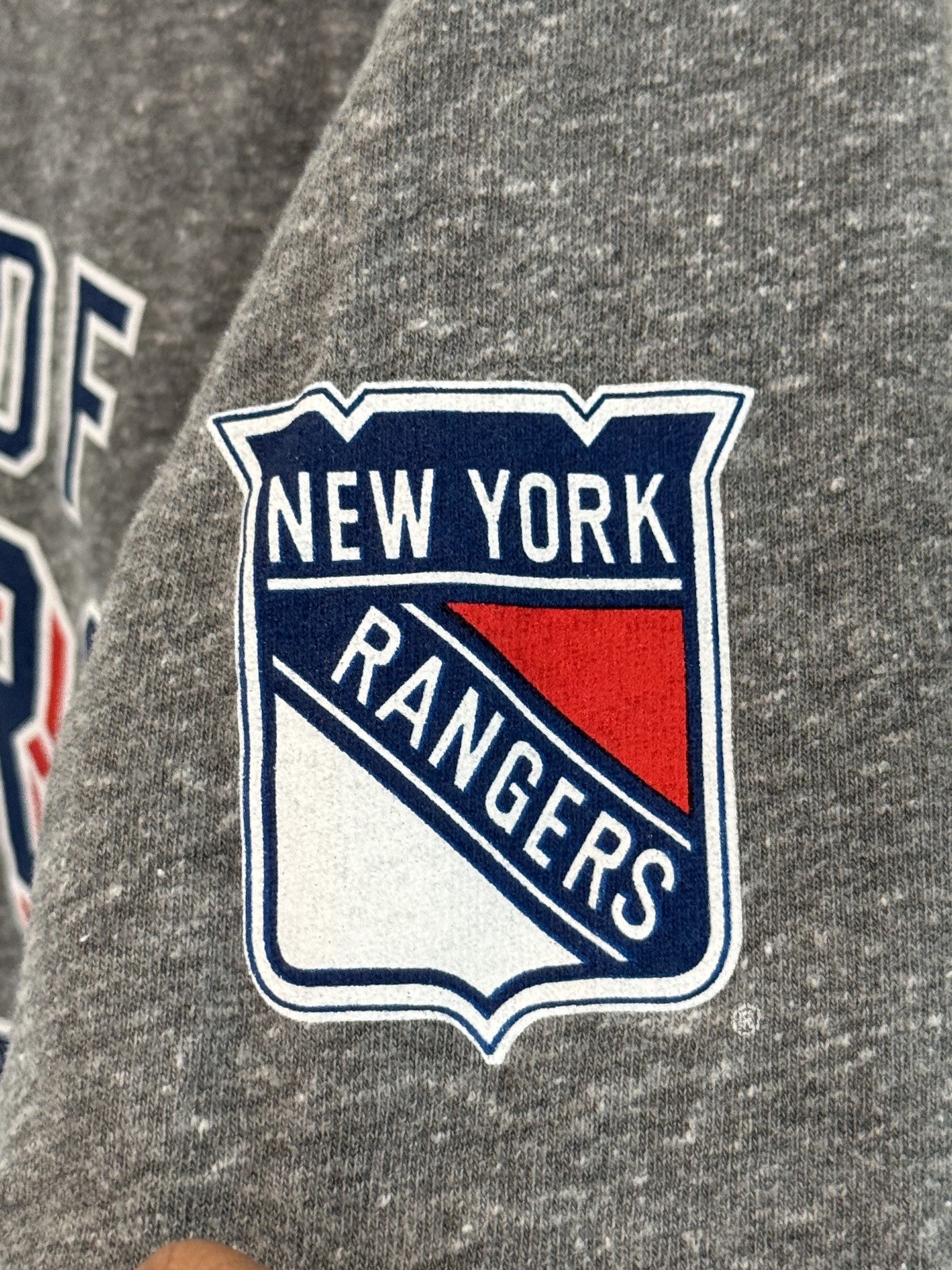 New York Rangers Mens T-Shirt Gray Medium Vintage NHL CCM 1926 Hocket