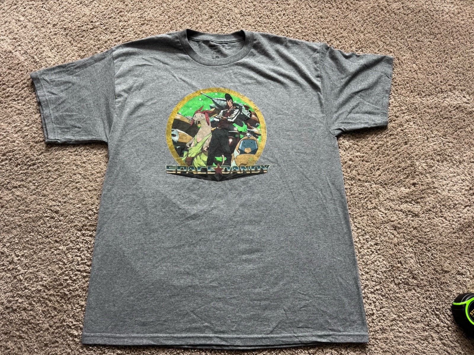 Men&rsquo;s Loot Crate Funmation Space Dandy Anime Graphic T-Shirt XL Heather Grey