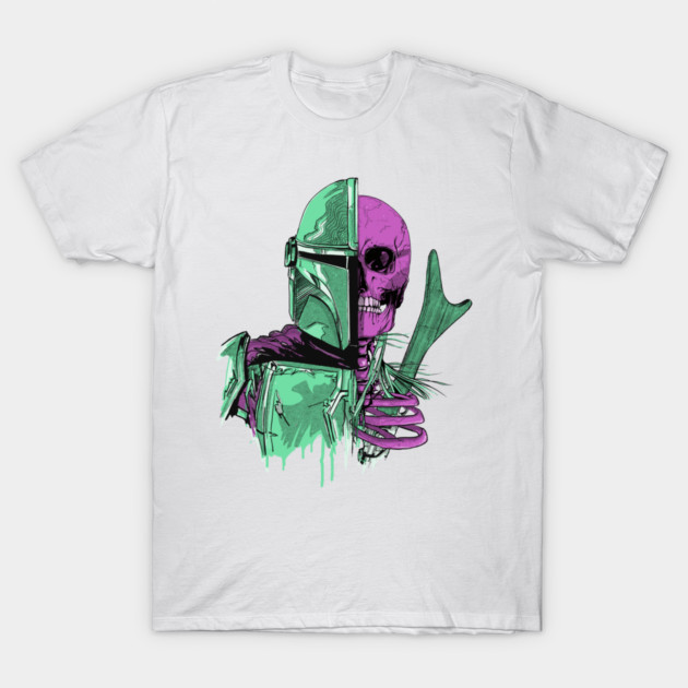 The Mandalorian T-Shirt Star Wars Bounty Hunter Graphic Tee Sci-Fi Movie Shirt