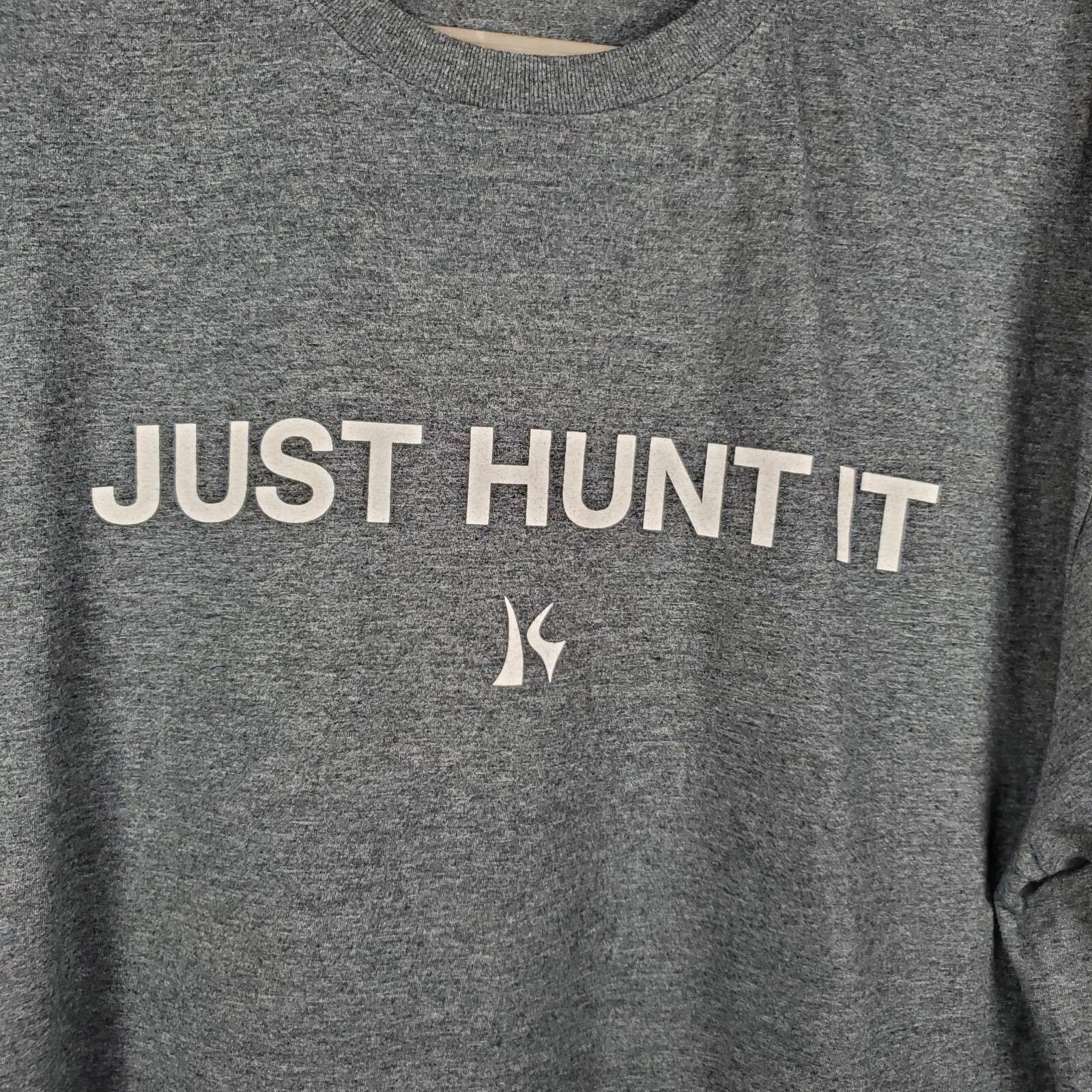 Killik « Just Hunt It » Graphic T-shirt Medium Weight Dark Gray Shirt Men Sz 2XL