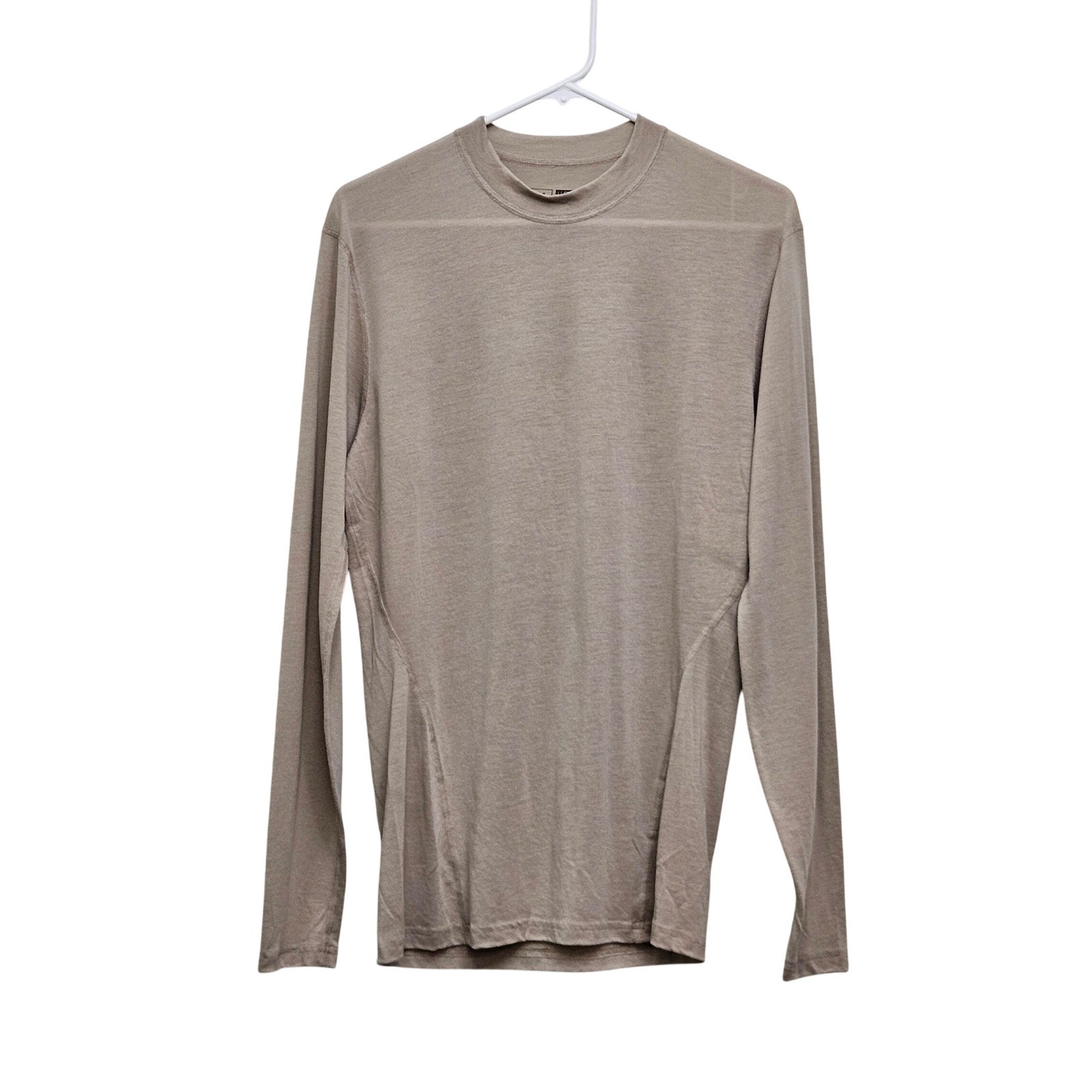 Massif Base Layer Nitro Shirt Mens M Tan Long Sleeve No Melt No Drip Tactical