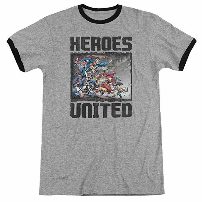 Trevco Men&rsquo;s JLA Justice League Simple Wonder Adult T-Shirt Small