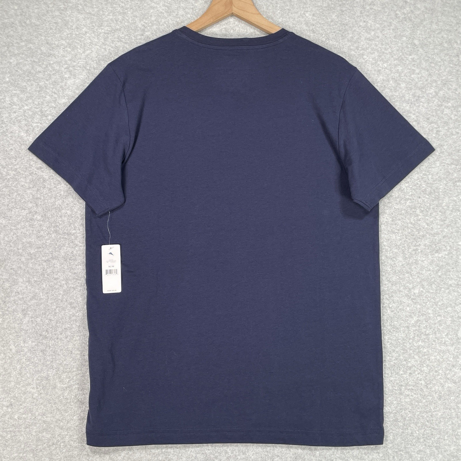 Tommy Bahama Shirt Mens M Blue Stretch Lightweight Beach Crew Neck