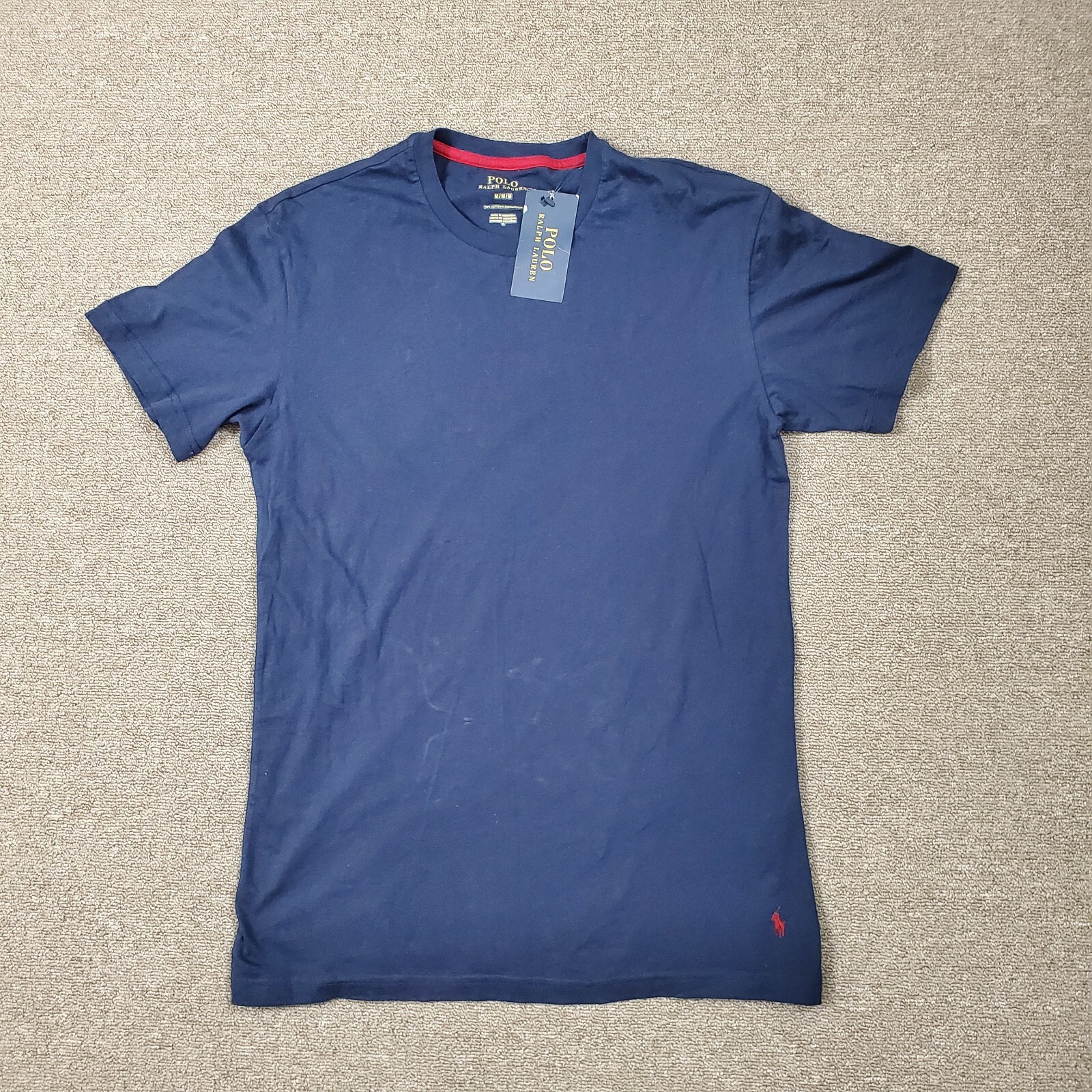 Polo Ralph Lauren Shirt Mens Blue Medium Basic Undershirt Tee New with Tags