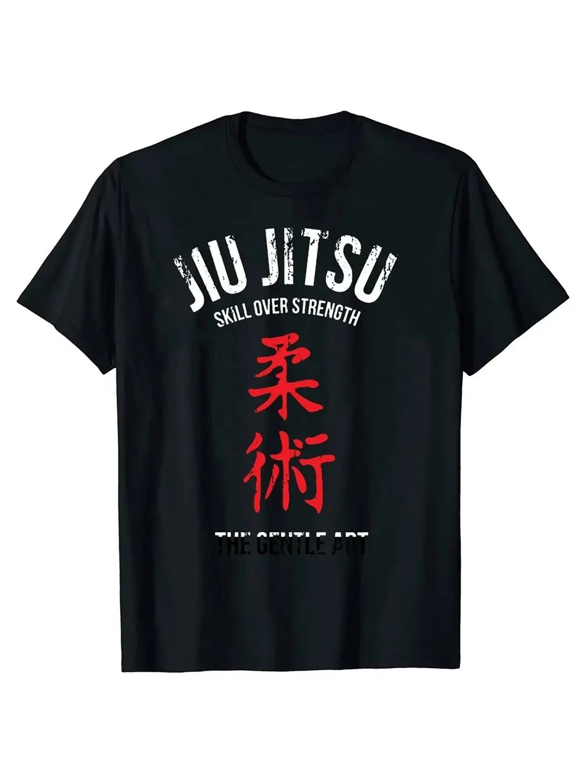 Men&rsquo;S Jiu Jitsu Graphic T-Shirt, 100% Cotton, Casual Crew Neck, Slight Stretch