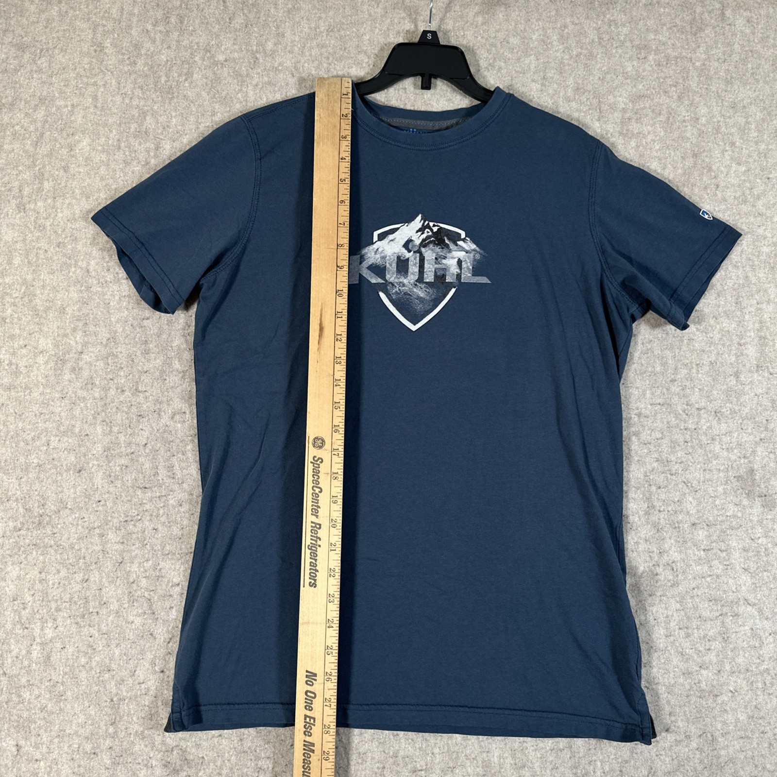 Kuhl Mens Shirt Medium Organic Cotton Blue Graphic Tee Wildfibre