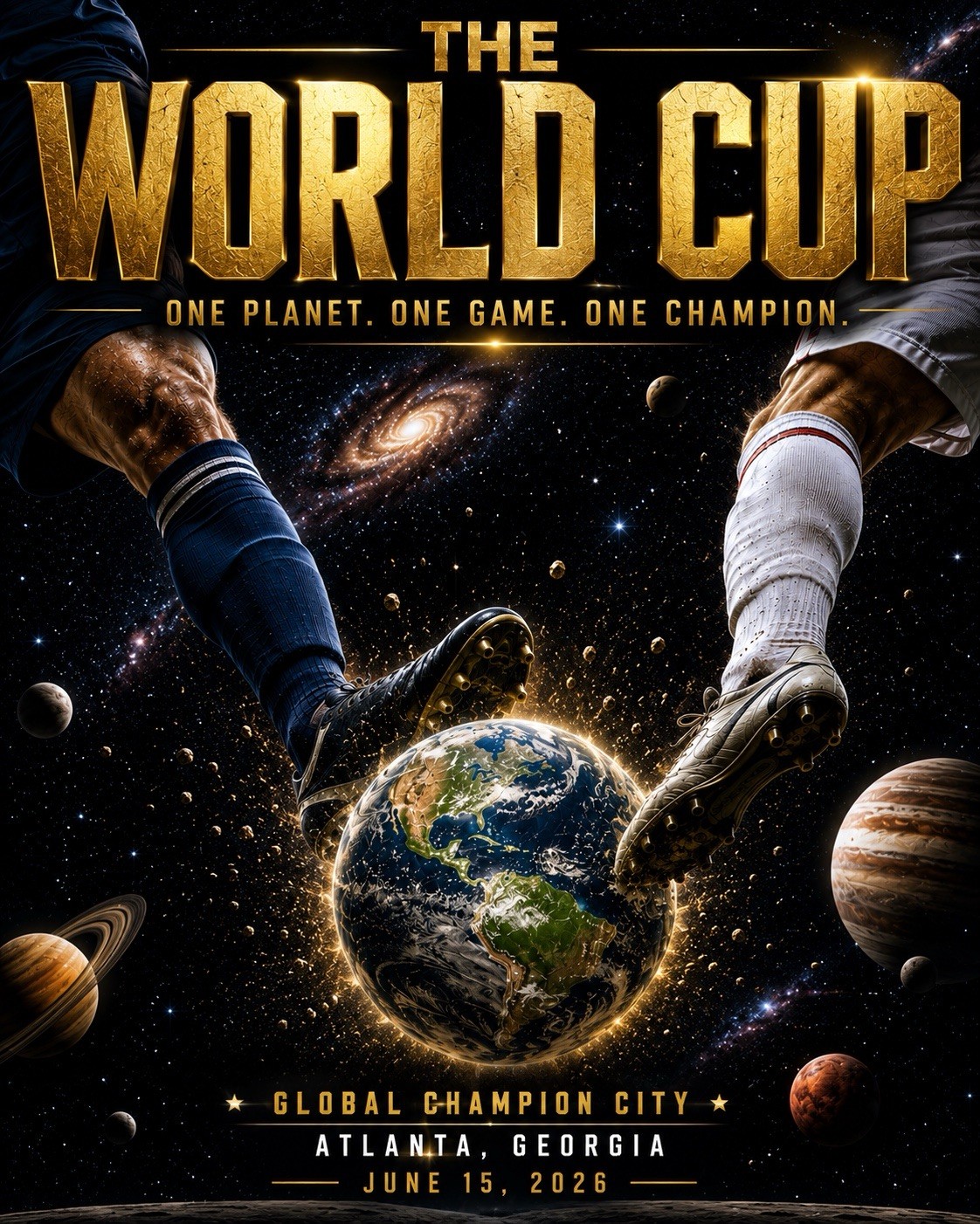 The World Cup one planet, one game, one champion, Atlanta 2026 T-Shirt