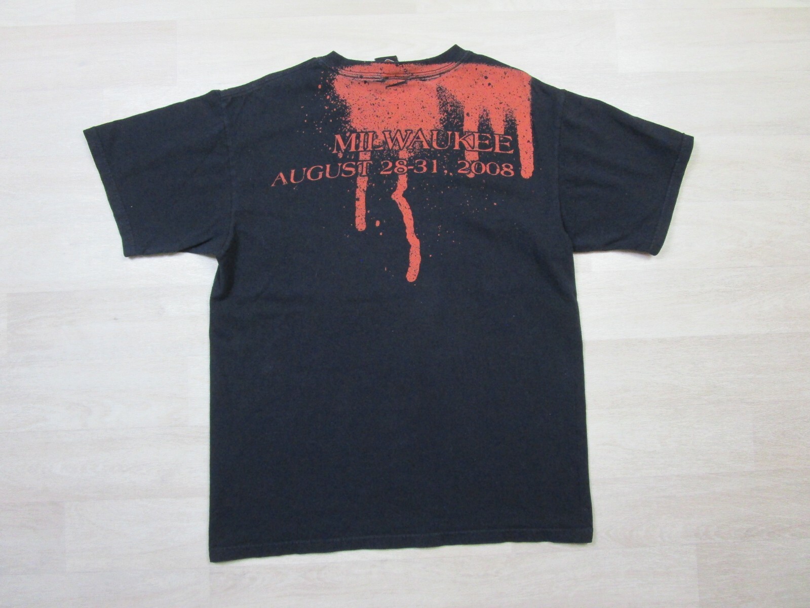 Harley-Davidson Motorcycles T Shirt (L) 105 Year Anniversary AOP Biker Wisconsin