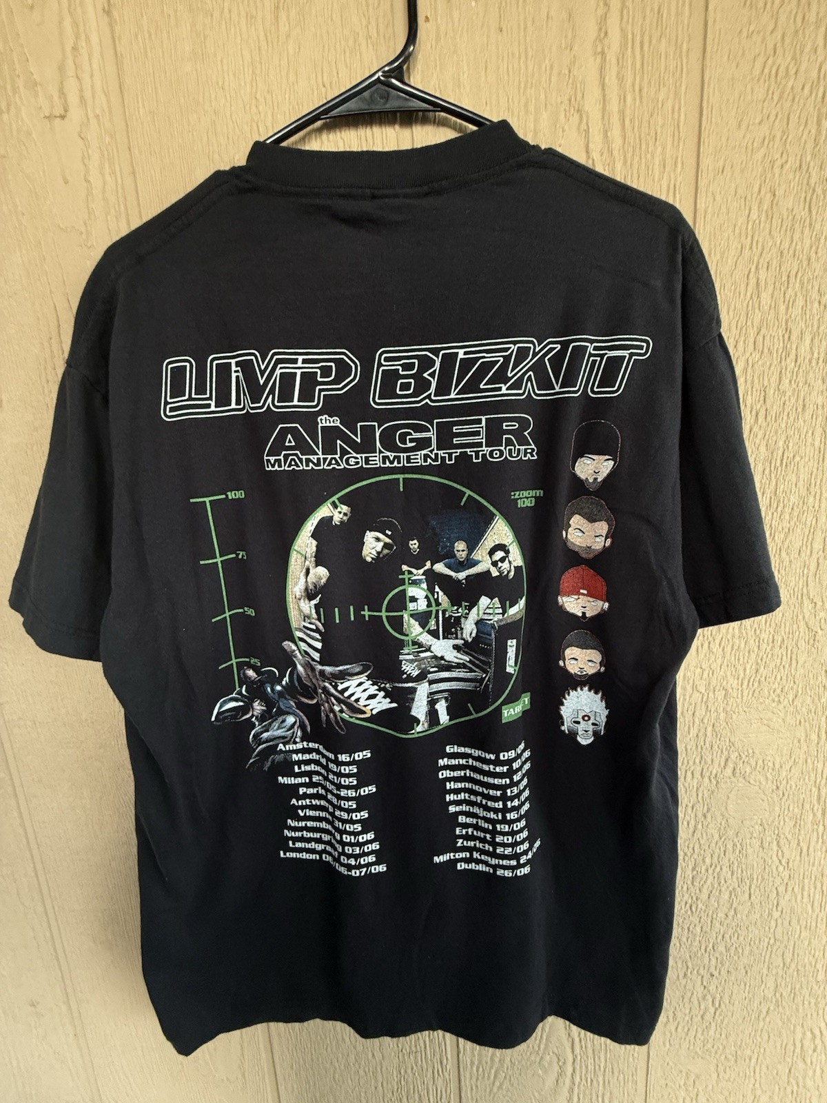 Giant Limp Bizkit 2000 Anger Management Tour Shirt Size L, Vintage REPRINT