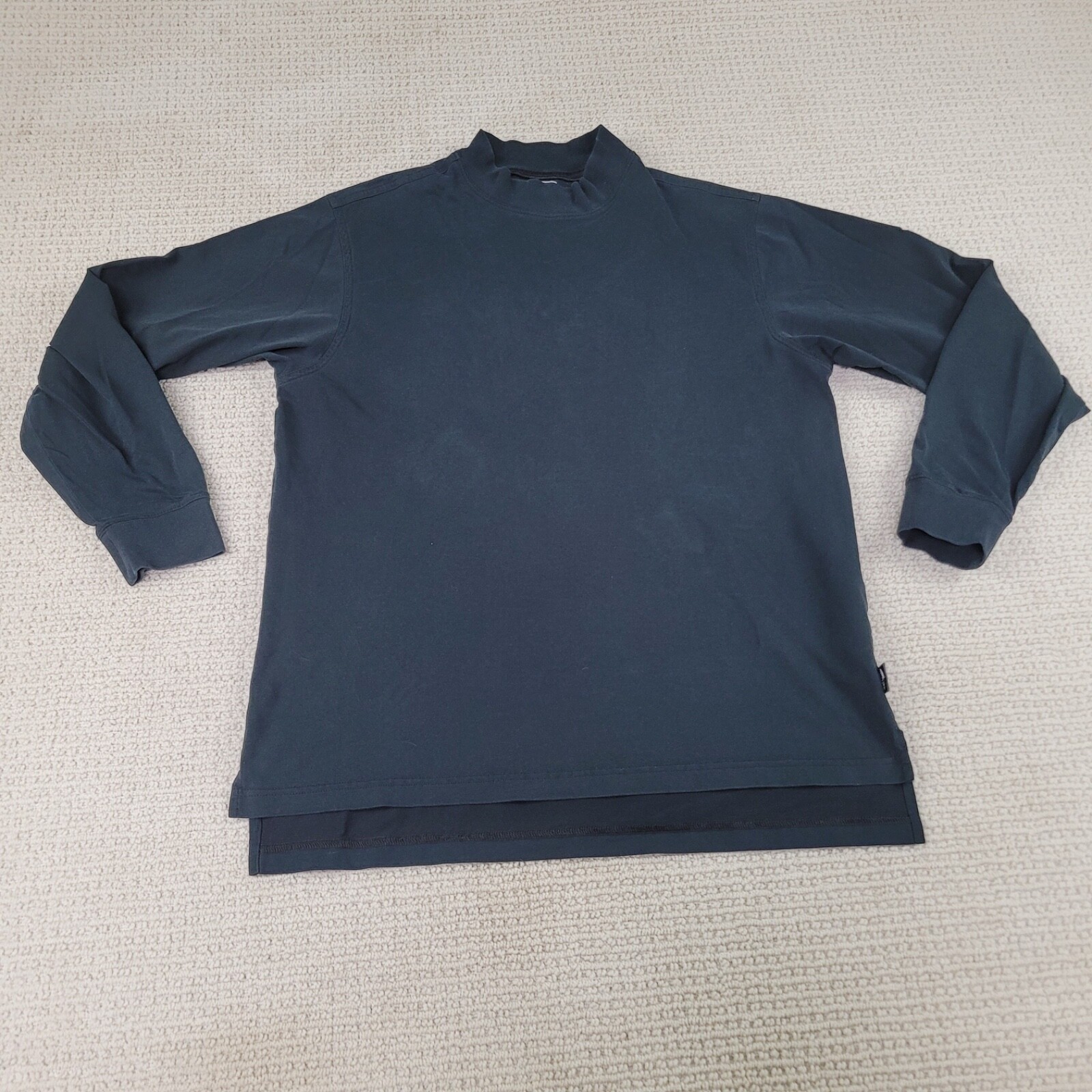 Adidas Shirt Mens Small Black Casual Long Sleeve Turtle Neck Climate Outdoors