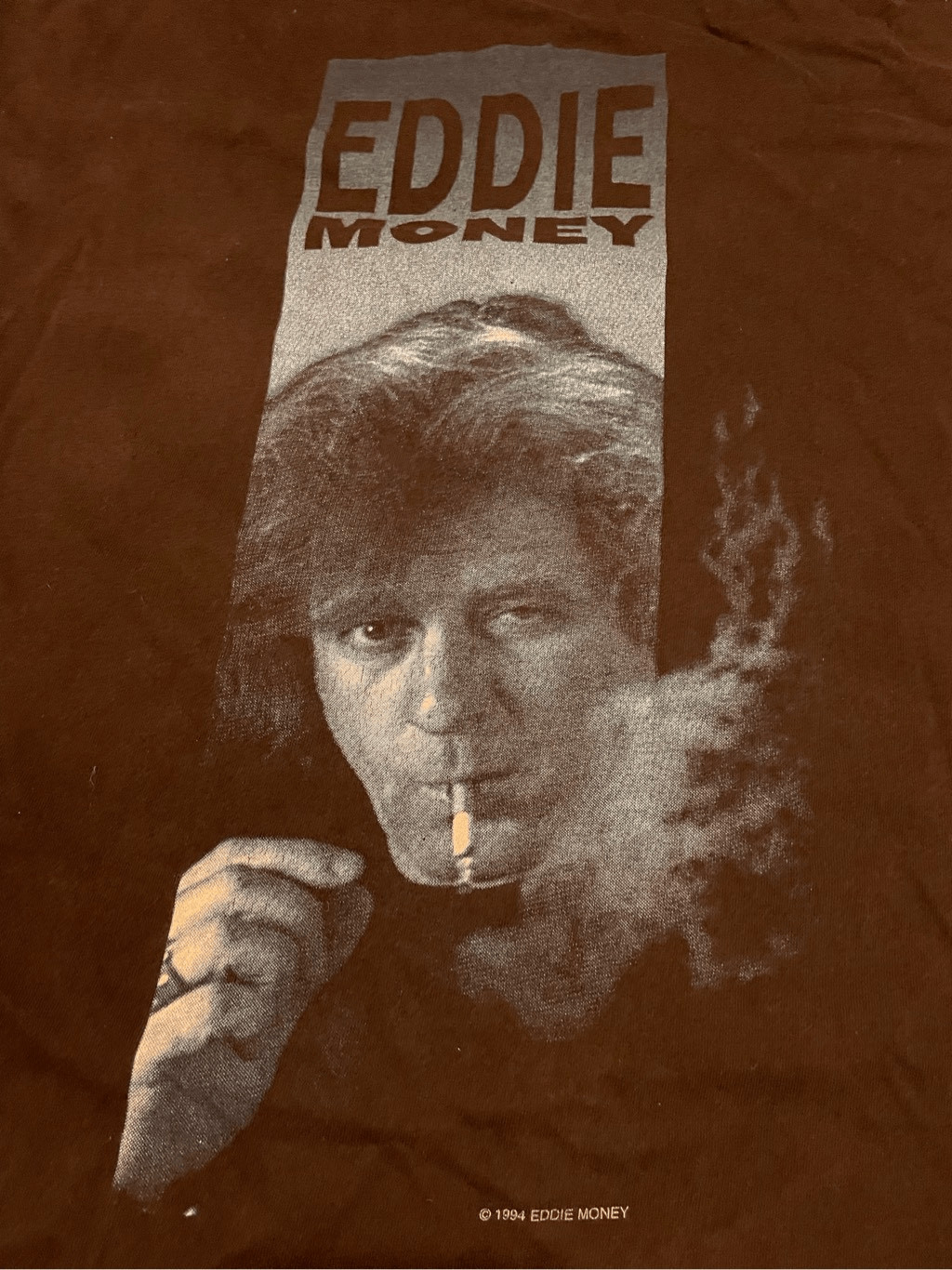 Vintage 1994 Eddie Money T Shirt Shakin With The Money Man XL Black Music OG
