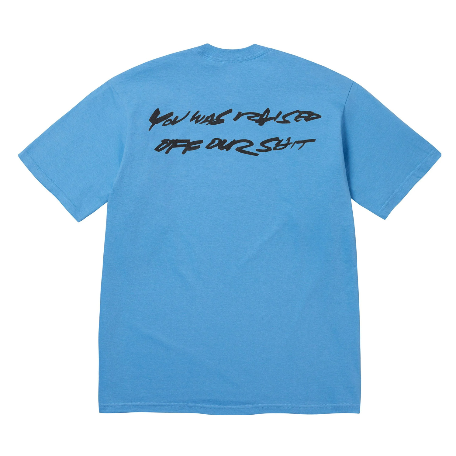 NWT Supreme SS24 Futura Box Logo Crewneck T-Shirt Brt Blue Tee Men&rsquo;s M AUTHENTIC