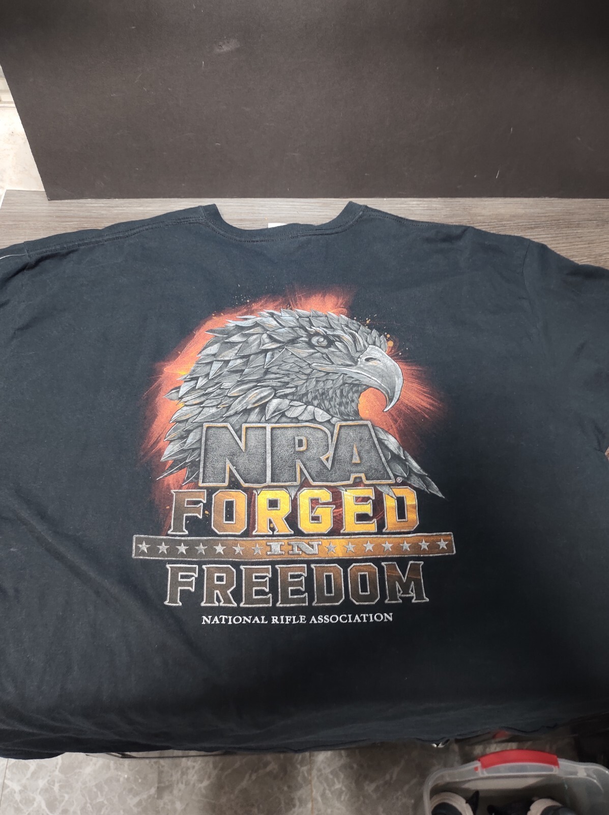 NRA men&rsquo;s 2XL FORGED IN FREEDOM T SHIRT OFFICIALLY LICENSED see description