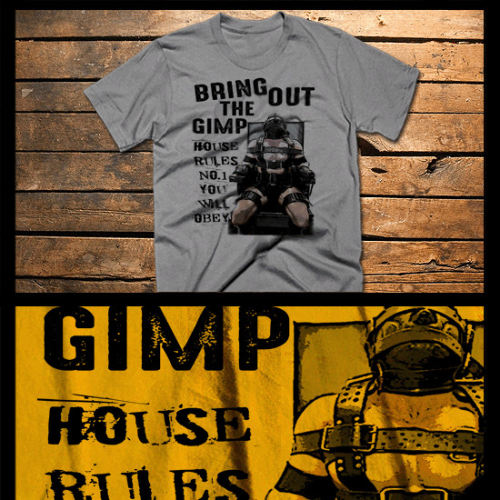 BDSM T-Shirt Gimp in Bondage torture dominatrix femdom Sensory Deprivation pain