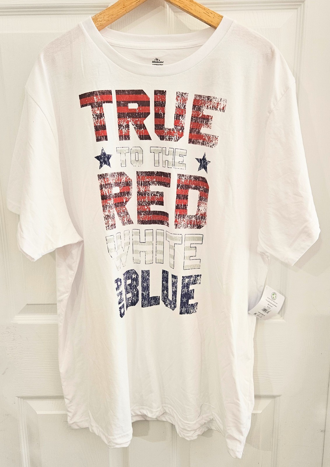 Men&rsquo;s USA « True To Red White Blue » American Graphic Tee Size 3XL (54-56) New