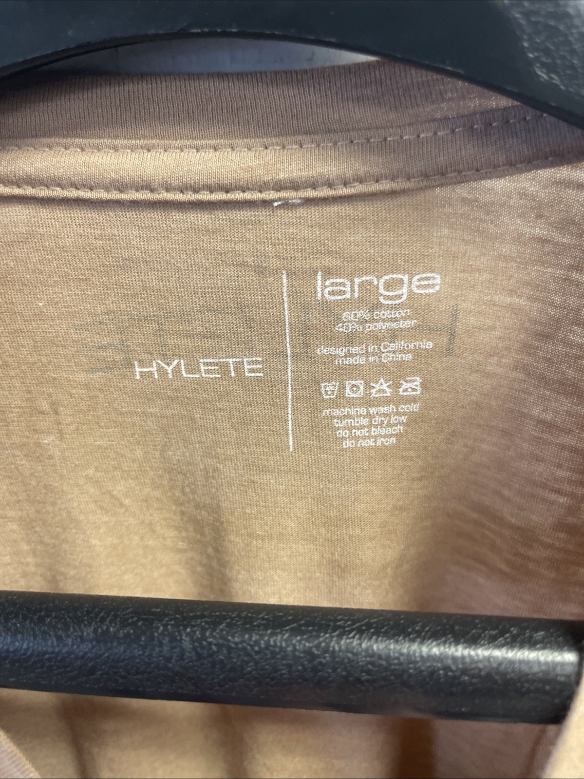 hylete t shirt Large Light Brown