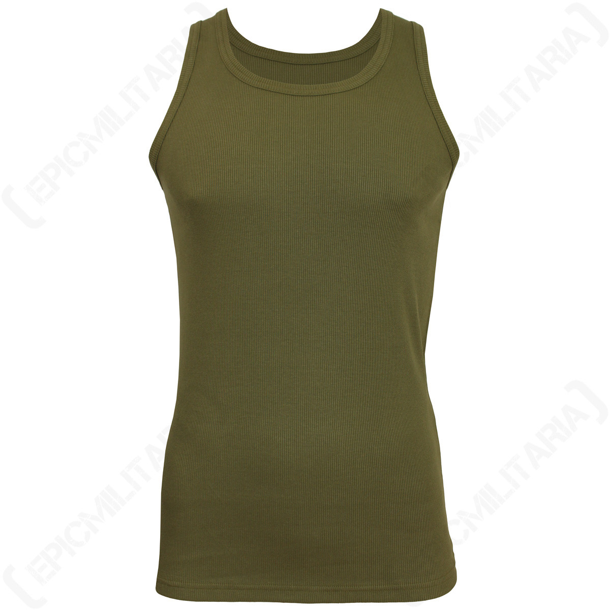 Olive Green Tank Top – Premium – Vest Army Military Army Mens All Sizes New