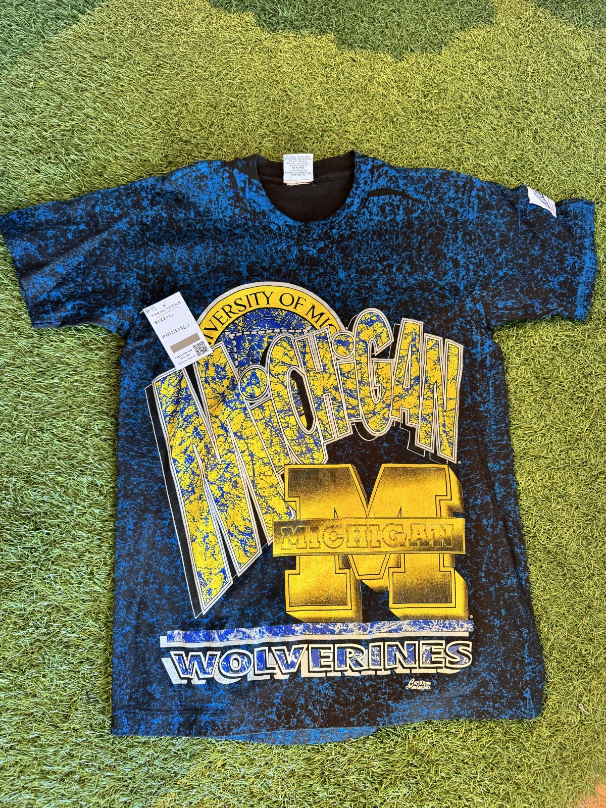 Vintage Michigan State AOP Tee size XL
