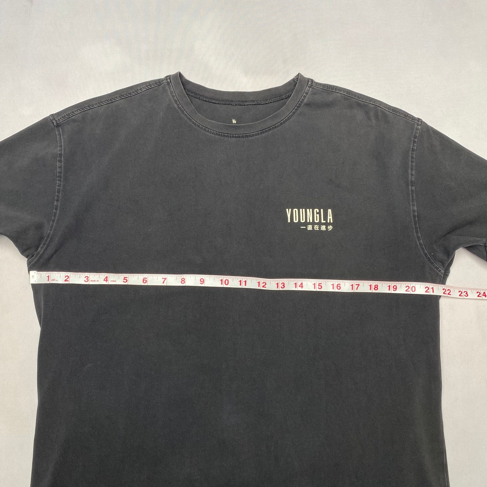 YoungLA 449 Washed Drip Tee Shirt Men&rsquo;s Small Always Improving Gym Rare