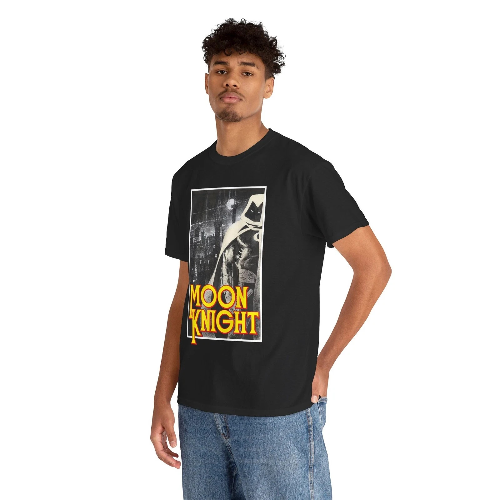 Moon Knight T-Shirt – Bill Sienkiewicz Art – Marvel Comics 1980s NEW