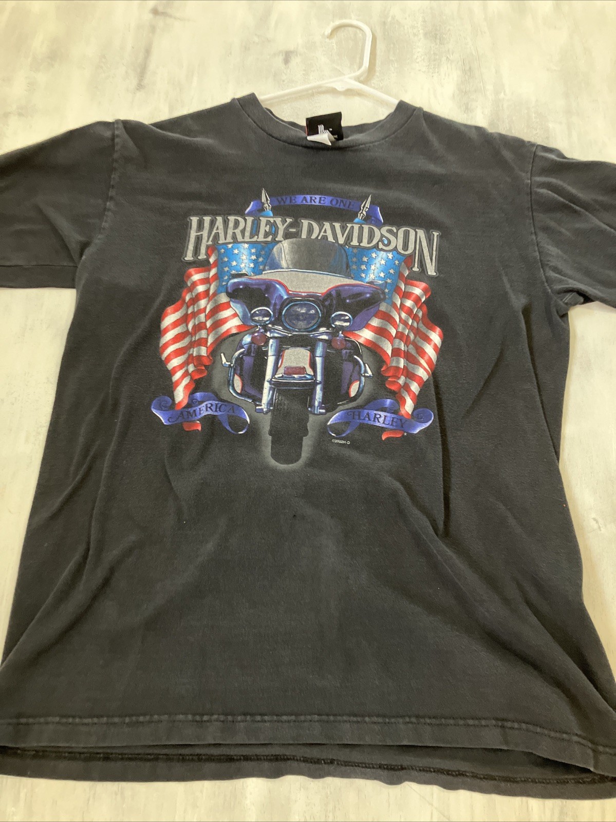 Harley-Davidson Shirt Mens Medium Black Tee Pacific Honolulu Hawaii Eagle