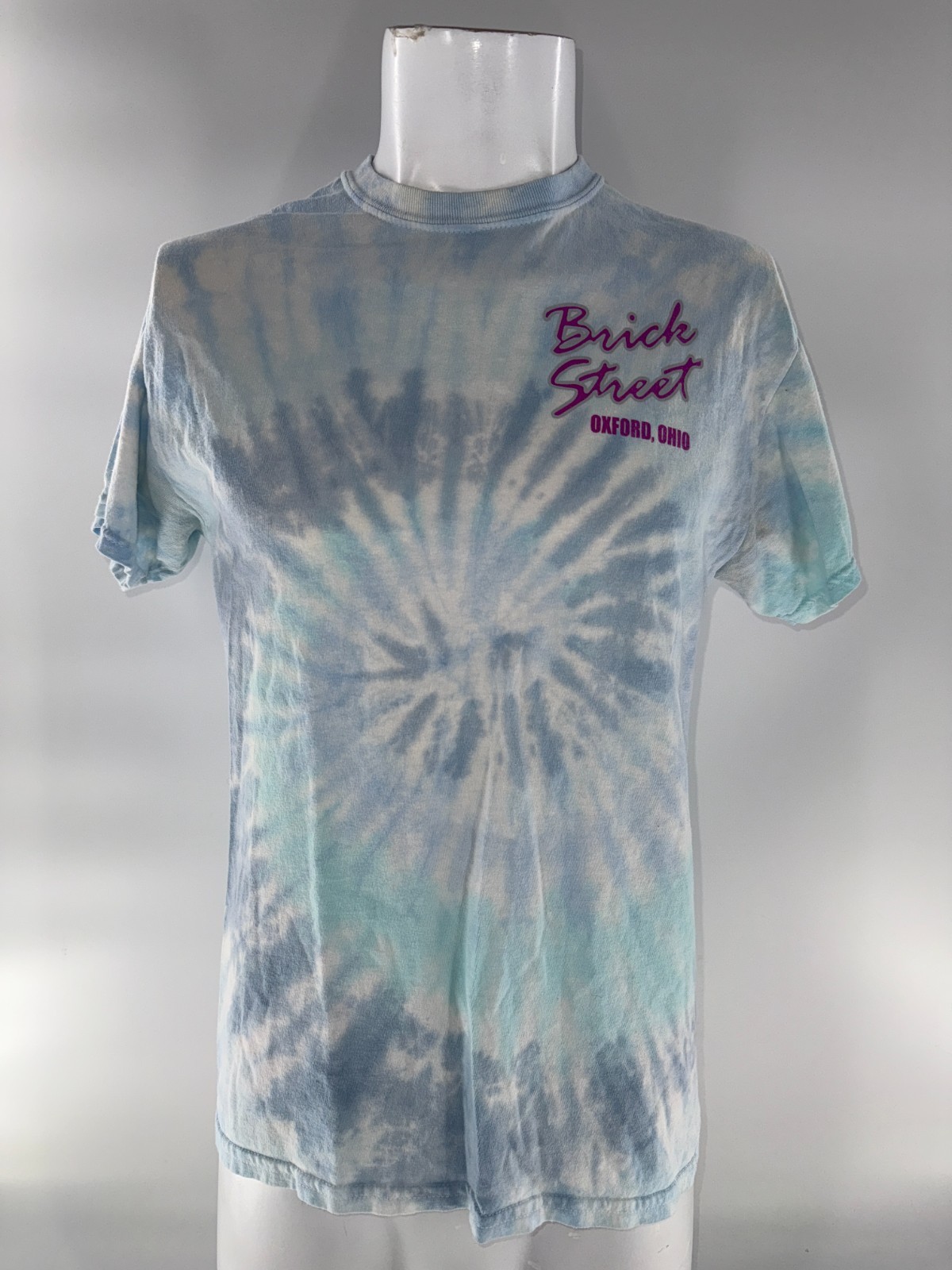 Brick Street Colortone T-Shirt Men’s M Blue Tie-Dye 100% Cotton YGI I5-39