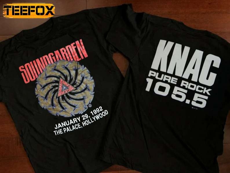 Soundgarden Jan 29, 1992 Knac Pure Rock 105.5 Concert T-Shirt NH24799