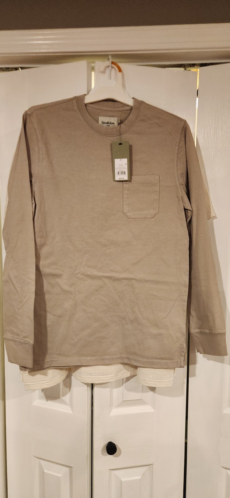 Mens Goodfellow Co Long Sleeve T-Shirt, Men&rsquo;s Small, NWT