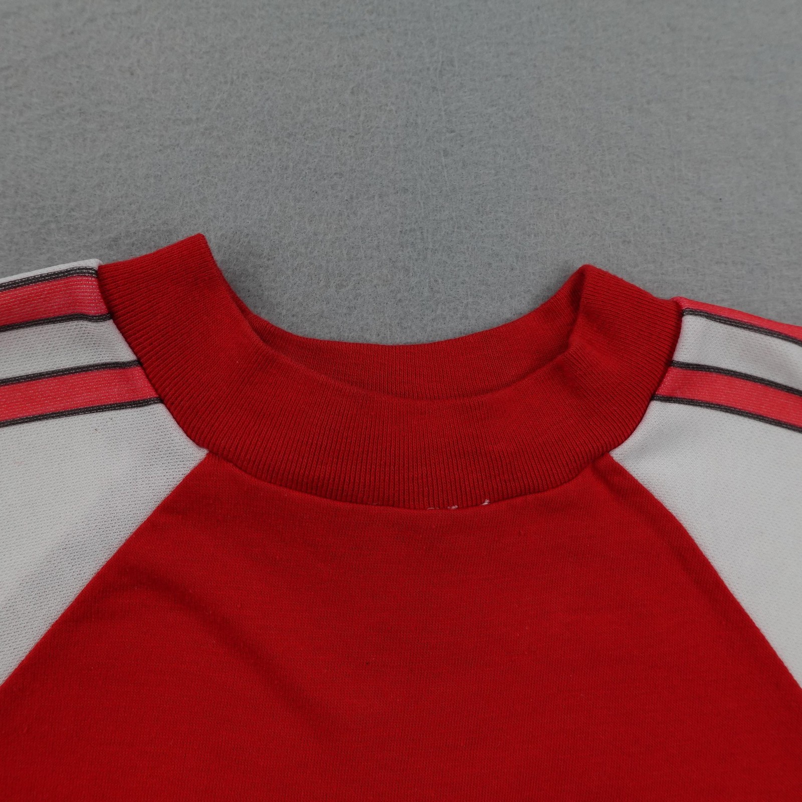 Vintage Iolani School Shirt Mens XL Red White White Velva Sheen Short Sleeve 80s