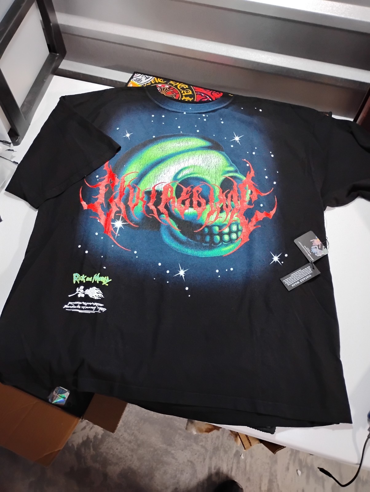 Civil Regime Rick and Morty Oversized T-Shirt Black, Size XXL New With Tags
